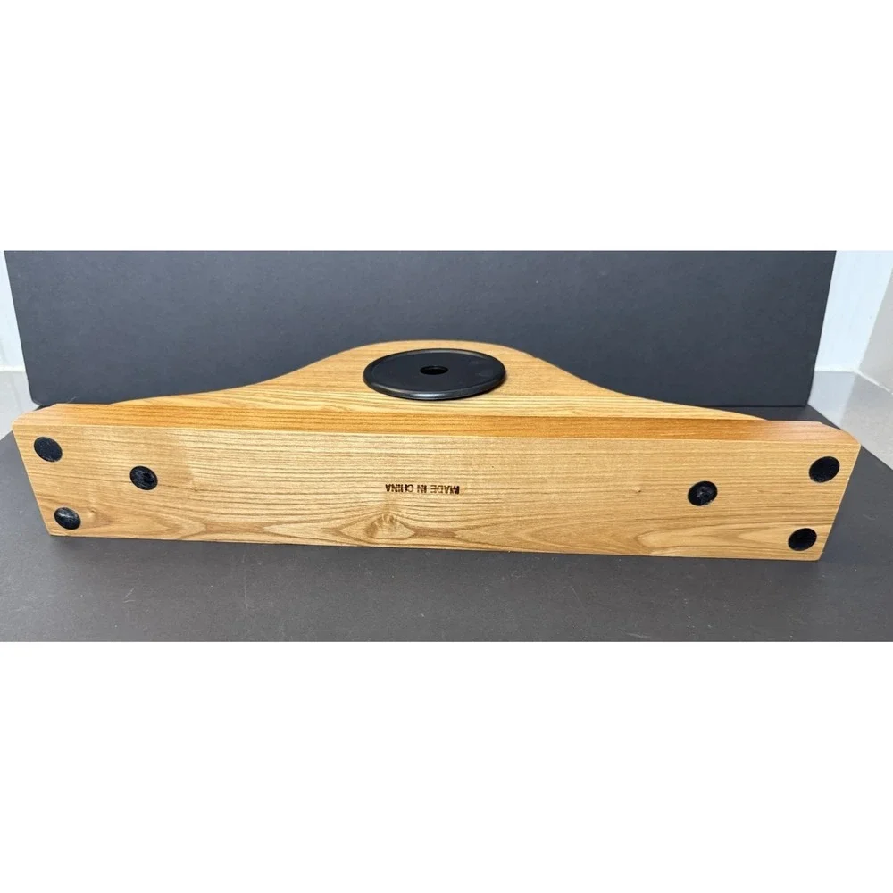Vintage Heritage Mint Solid Oak Wood Mantle Clock Quartz Battery Operated WORKS